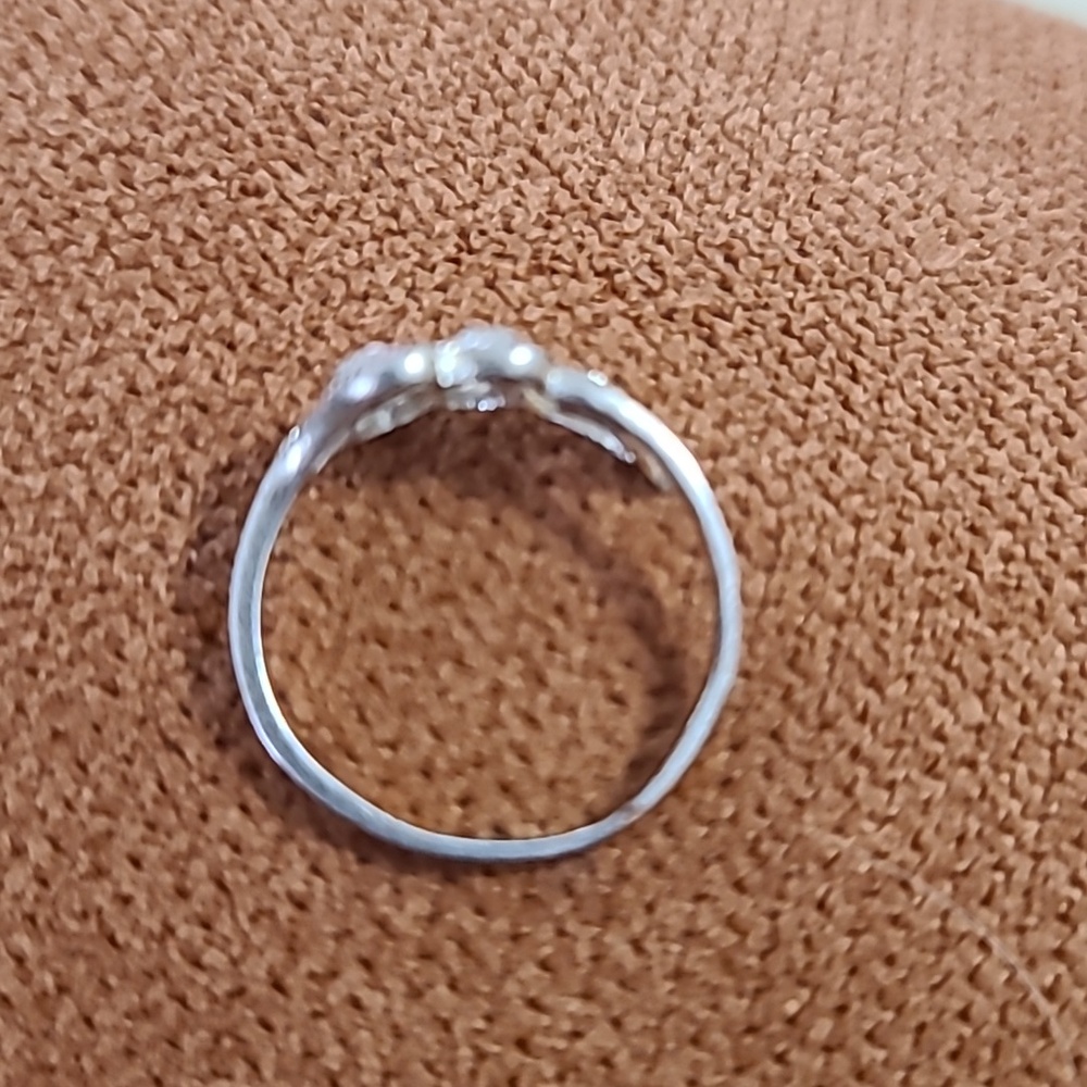 Delicate Sterling Silver Leaf Band Ring 925 - Picture 12 of 12
